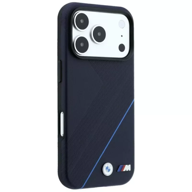 BMW M Tire Track Blue Line MagSafe dėklas, skirtas iPhone 18 Pro Max / 17 Pro Max – tamsiai mėlynas