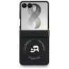 Karl Lagerfeld Karl & Choupette Pins MagSafe dėklas, skirtas Samsung Galaxy Z Flip8 - juodas