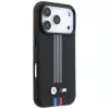 BMW M Quadrille Kevlar Anthracite & Tricolor Print Lines MagSafe dėklas, skirtas iPhone 18 Pro / 17 Pro