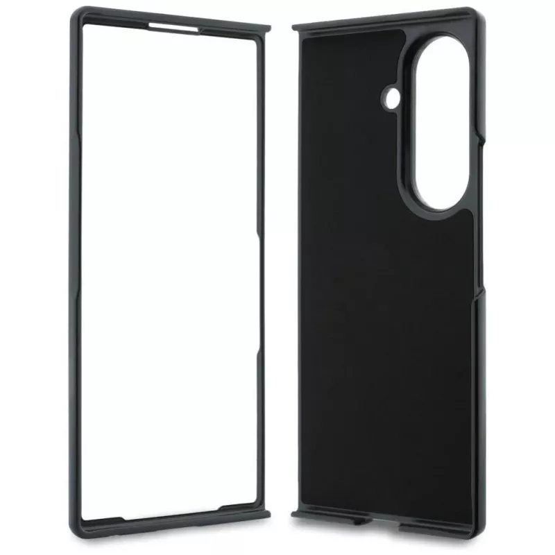 Karl Lagerfeld Saffiano Karl & Choupette Pin dėklas, skirtas Samsung Galaxy Z Fold 8 Ultra - juodas