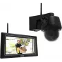 ABUS EasyLook BasicSet PPDF17100 belaidžio vaizdo stebėjimo rinkinys, 4 kanalų su 1 kamera, 2K QHD, 2.4 GHz, 7 colių monitorius, IP66