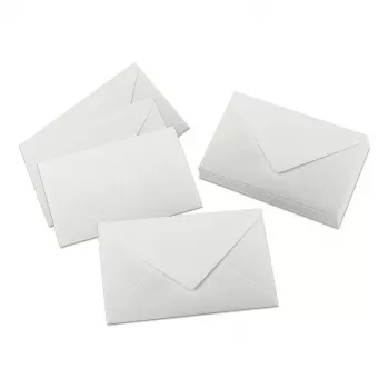 Sigel DU701 C6 Balti popieriniai vokai, 24 vnt. pakuotė, lipnūs, 80 g/m², tinka lazeriniams ir rašaliniams spausdintuvams
