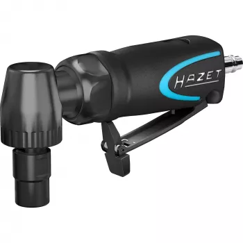HAZET 9032M-5 Mini kampinis pneumatinis šlifuoklis 18 000 aps./min., 90° galvutė, juoda/mėlyna