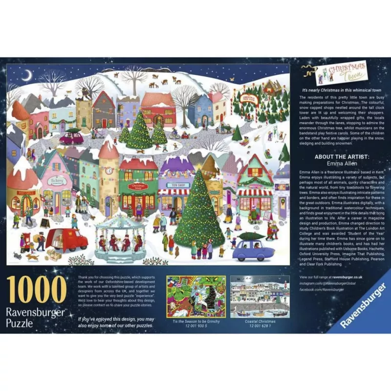 Ravensburger Puzzle Enchanted Christmas Town (1000 vnt.)