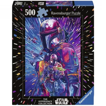 RAVENSBURGER dėlionė Star Wars Hyper Space kolekcija: Mandalorietis (500 dalių, didelės detalės)