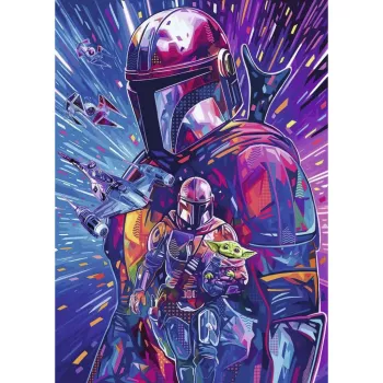 RAVENSBURGER dėlionė Star Wars Hyper Space kolekcija: Mandalorietis (500 dalių, didelės detalės)
