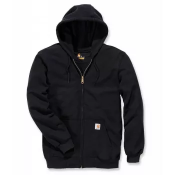 Carhartt Midweight užtrauktuku gobtuvu megztinis juodas