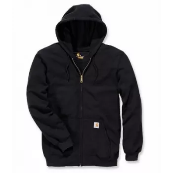 Carhartt vyriškas vidutinio svorio gobtuvu su užtrauktuku megztinis, juodas 463835