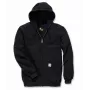 Carhartt vyriškas vidutinio svorio gobtuvu su užtrauktuku megztinis, juodas 463835