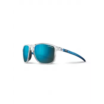 Julbo Compass Blue slidinėjimo akiniai - sferinis polikarbonato lęšis, Spectron 3 Brown Flash, 3 kategorija, OTG, suderinami su šalmu