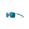 Julbo Compass Blue slidinėjimo akiniai - sferinis polikarbonato lęšis, Spectron 3 Brown Flash, 3 kategorija, OTG, suderinami su šalmu