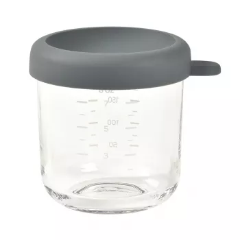 BEABA stiklinis indas su sandariu dangteliu 250 ml Mineral