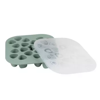 Beaba Multiportions šaldiklio padėklas 20 x 35 ml silikoninis, šalavijų žalia