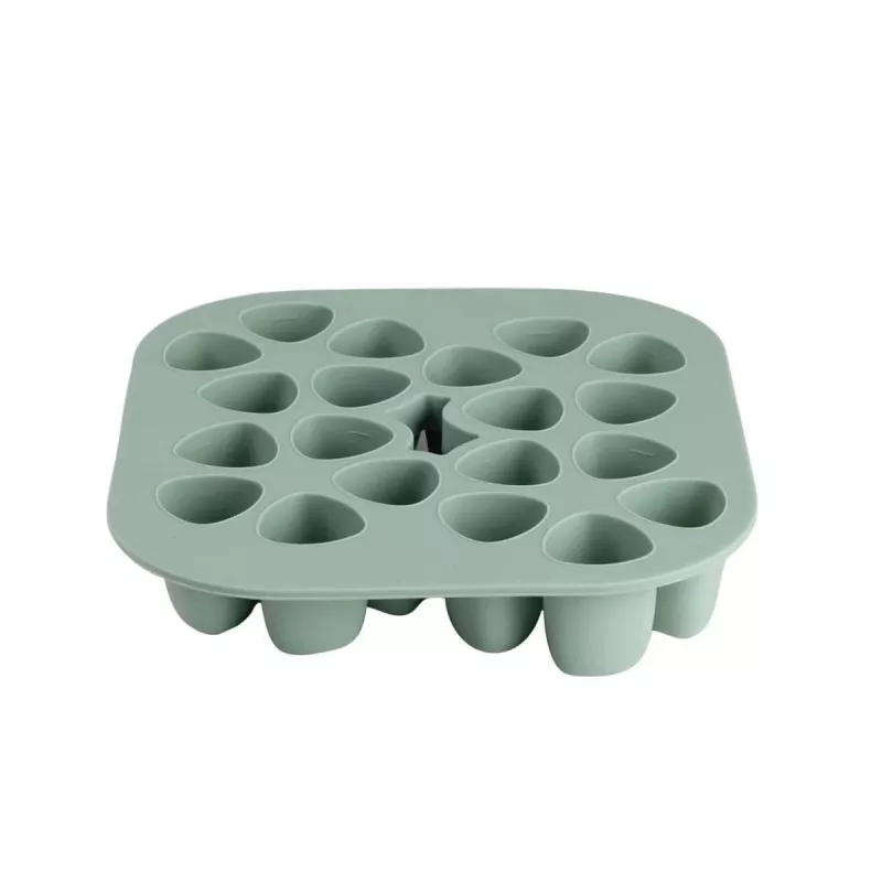 Beaba Multiportions šaldiklio padėklas 20 x 35 ml silikoninis, šalavijų žalia