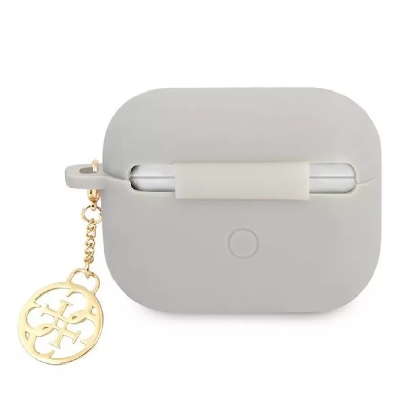 Guess GUAPLSC4EG AirPods Pro dangtelis pilkas silikoninis su pakabuku 4G kolekcija