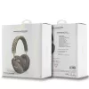 GUESS GUE003639 Gcube Metalinis Script logotipo ant ausų Bluetooth ausinės rudos