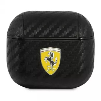 Ferrari FESA3CABK AirPods 3 dėklas On Track PU anglies juodos spalvos