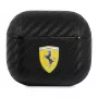Ferrari FESA3CABK AirPods 3 dėklas On Track PU anglies juodos spalvos