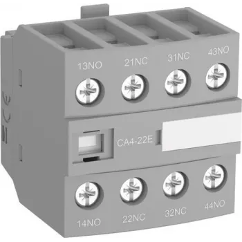 ABB CA4-40E pagalbinis kontaktų blokas, 4 NO, priekinis montavimas, varžtiniai gnybtai