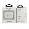 Guess GUAPLSCHSH AirPods Pro dėklas baltas silikoninis su širdelės pakabuku Charm Heart kolekcija