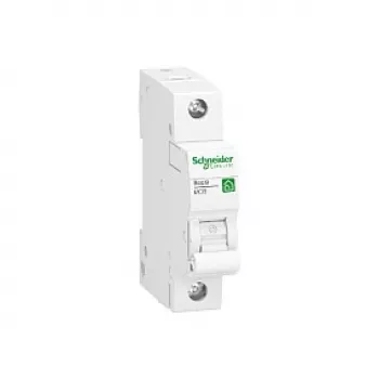 Schneider Resi9 MCB 1P 16A B kreivė 6kA R9F23116