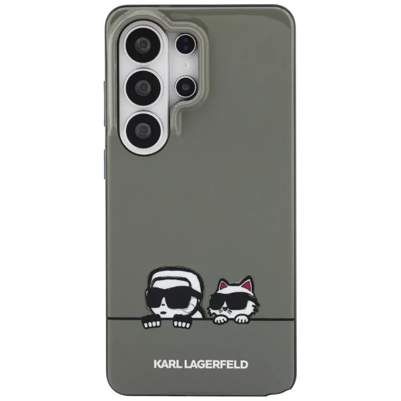 Karl Lagerfeld Samsung Galaxy S26 Ultra IML Peekaboo Karl&Choupette MagSafe dėklas, žalias
