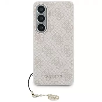 GUESS 4G Classic Logo Charm MagSafe dėklas Samsung Galaxy S26 - rožinis