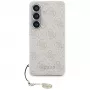 GUESS 4G Classic Logo Charm MagSafe dėklas Samsung Galaxy S26 - rožinis