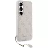 GUESS 4G Classic Logo Charm MagSafe dėklas Samsung Galaxy S26 - rožinis