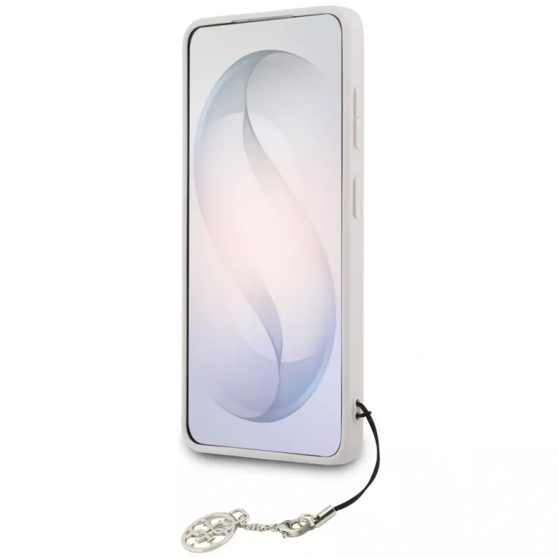 GUESS 4G Classic Logo Charm MagSafe dėklas Samsung Galaxy S26 - rožinis
