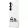 Karl Lagerfeld IML Peekaboo Karl & Choupette MagSafe dėklas Samsung Galaxy S26, permatomas