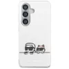 Karl Lagerfeld IML Peekaboo Karl & Choupette MagSafe dėklas Samsung Galaxy S26, permatomas