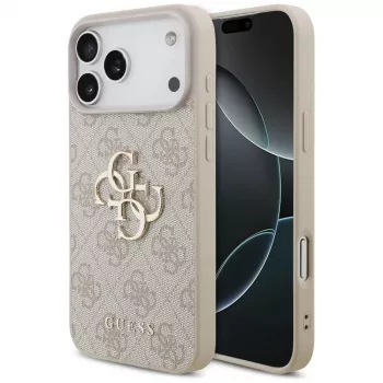 GUESS 4G Big Logo dėklas, skirtas Apple iPhone 17 Pro Max / 18 Pro Max - rožinis