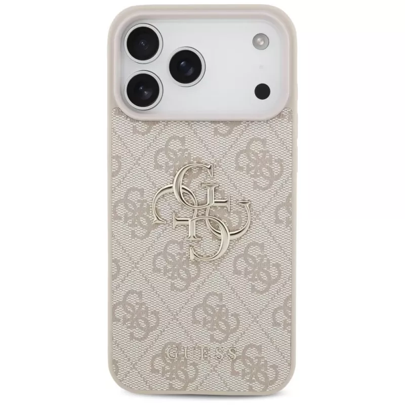 GUESS 4G Big Logo dėklas, skirtas Apple iPhone 17 Pro Max / 18 Pro Max - rožinis