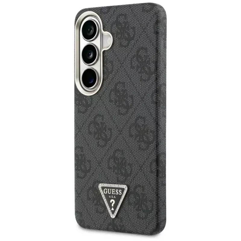 Guess 4G Triangle Logo MagSafe dėklas Samsung Galaxy S26 - juodas