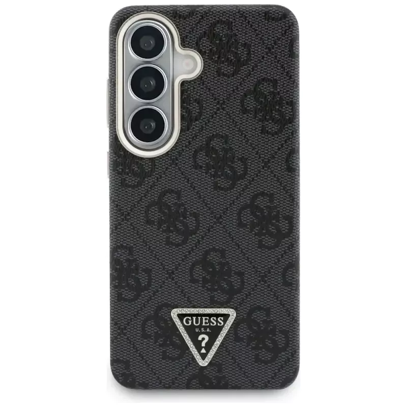 Guess 4G Triangle Logo MagSafe dėklas Samsung Galaxy S26 - juodas