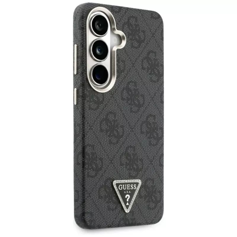 Guess 4G Triangle Logo MagSafe dėklas Samsung Galaxy S26 - juodas