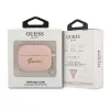 GUESS AirPods Pro dangtelis rožinis silikoninis su širdele Charm Heart kolekcija