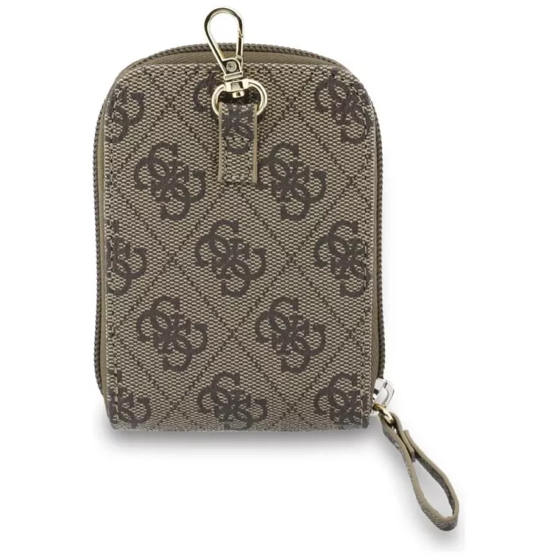Guess 4G Metal Logo Universal Crossbody Telefono Dirželis su Pinigine - Ruda