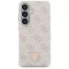 Guess 4G Triangle Logo MagSafe dėklas Samsung Galaxy S26 - rožinis