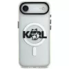 Karl Lagerfeld IML Choupette Sketch Logo MagSafe dėklas iPhone Air, permatomas