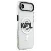 Karl Lagerfeld IML Choupette Sketch Logo MagSafe dėklas iPhone Air, permatomas