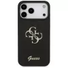 GUESS Fixed Glitter Big 4G dėklas, skirtas iPhone 18 Pro Max / 17 Pro Max - juodas