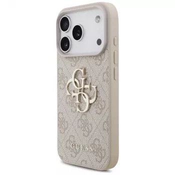GUESS 4G Big Logo dėklas, skirtas Apple iPhone 17 Pro / 18 Pro - rožinis