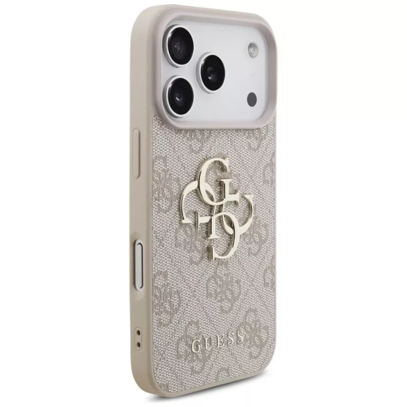 GUESS 4G Big Logo dėklas, skirtas Apple iPhone 17 Pro / 18 Pro - rožinis
