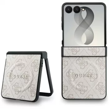 Guess 4G Classic MagSafe dėklas, skirtas Samsung Galaxy Z Flip 8 – rožinis