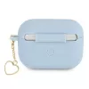 Guess GUAPLSCHSB AirPods Pro dangtelis mėlynas silikoninis su širdele Charm Heart kolekcija
