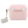 GUESS Silicone 4G Charm Case, skirtas Apple AirPods Pro (1 ir 2 kartos) - rožinė