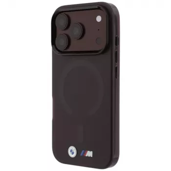 BMW M IML matinis metalo logotipo ir apdailos MagSafe dėklas, skirtas iPhone 18 Pro / 17 Pro - bordo spalvos