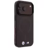 BMW M IML matinis metalo logotipo ir apdailos MagSafe dėklas, skirtas iPhone 18 Pro / 17 Pro - bordo spalvos